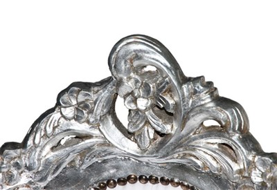 Casa Padrino Barock Kinder Chaiselongue Weiß / Silber - Barock Möbel