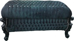 Casa Padrino Barock Sitzbank Truhe im Antik Stil Schwarz mit Bling Bling Steinen 120 x 55 x 58 cm Casa Padrino Barock Sitzbank Truhe im Antik Stil Schwarz mit Bling Bling Steinen 120 x 55 x 58 cm