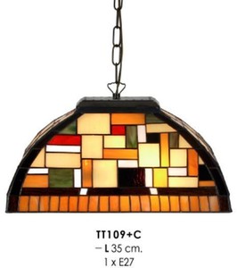 Tiffany Hang Light Diámetro de 35 cm TT109 + C Lámpara de lámpara Tiffany Hang Light Diámetro de 35 cm TT109 + C Lámpara de lámpara