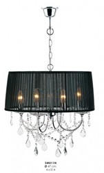 Casa Padrino lámpara colgante de cristal barroco negro Ø 47 cm - Lámpara colgante de estilo barroco Casa Padrino lámpara colgante de cristal barroco negro Ø 47 cm - Lámpara colgante de estilo barroco