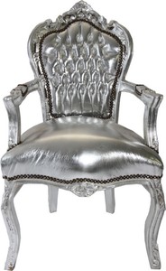 La cena barroco silla de plata / plata con silla apoyabrazos La cena barroco silla de plata / plata con silla apoyabrazos