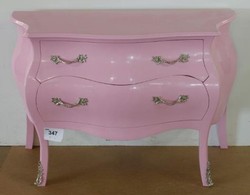 Casa Padrino Commode Baroque Rosa - Meuble de luxe en bois massif fait à la main, 120 x 85 x 55 cm