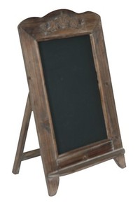 Casa Padrino Barock Schultafel mit Ständer, Schreibtafel aus Holz, Antik-Look, braun 