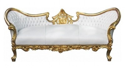 Casa Padrino Barock Sofa Weiß Gold Baroque Furniture Sofa Lounge Couch White Gold Interior Einrichtung Casa Padrino Barock Sofa Weiß Gold Baroque Furniture Sofa Lounge Couch White Gold Interior Einrichtung