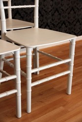 Casa Padrino Set of 4 Designer Acrylic Chairs White Ghost Chair - Polycarbonate Chairs - 92.5 x 40 x 46 cm Casa Padrino Set of 4 Designer Acrylic Chairs White Ghost Chair - Polycarbonate Chairs - 92.5 x 40 x 46 cm