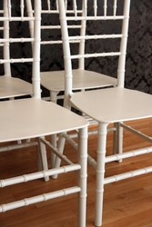 Casa Padrino Set of 4 Designer Acrylic Chairs White Ghost Chair - Polycarbonate Chairs - 92.5 x 40 x 46 cm Casa Padrino Set of 4 Designer Acrylic Chairs White Ghost Chair - Polycarbonate Chairs - 92.5 x 40 x 46 cm