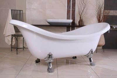 Baño de lujo independiente Nouveau Venecia Blanco / Plateado - baño barroco - bañera retro estilo antiguo - Bañera Independientes Baño de lujo independiente Nouveau Venecia Blanco / Plateado - baño barroco - bañera retro estilo antiguo - Bañera Independientes