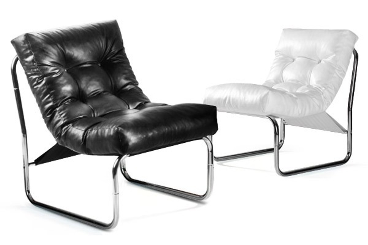 Casa Padrino chaise de salon design aspect cuir blanc - Chaise de salon moderne Casa Padrino chaise de salon design aspect cuir blanc - Chaise de salon moderne