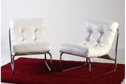Sessel Weiß Designer Arm Chair Chairs Lounge