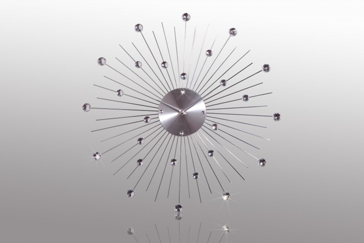 Orologio da parete design in acciaio inox con bling bling pietre, argento, diametro: 50 cm
Orologio da parete design in acciaio inox con bling bling pietre, argento, diametro: 50 cm