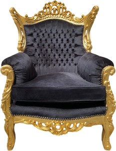 Casa Padrino Barock Sessel Al Capone Schwarz Gold Thron Baroque Furniture Casa Padrino Barock Sessel Al Capone Schwarz Gold Thron Baroque Furniture
