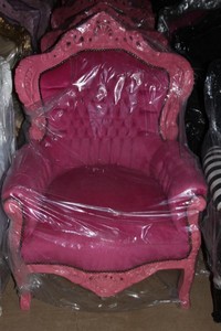 Casa Padrino Baroque Armchair King Pink/Pink - Limited Edition Model - 120 x 85 x 85 cm Casa Padrino Baroque Armchair King Pink/Pink - Limited Edition Model - 120 x 85 x 85 cm