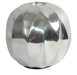 Casa Padrino Portavelas Designer Shine de Aluminio Pulido - Plata - 19 x 19 cm Casa Padrino Portavelas Designer Shine de Aluminio Pulido - Plata - 19 x 19 cm