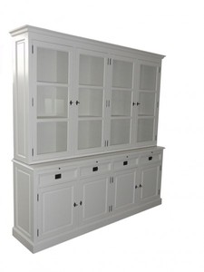 Casa Padrino grand buffet style maison de campagne Shabby Chic en pin et MDF - Largeur 225 cm - Hauteur 225 cm