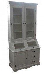 Casa Padrino Alacena estilo casa de campo Shabby Chic, pino y MDF, 90 x 50 x 210 cm Casa Padrino Alacena estilo casa de campo Shabby Chic, pino y MDF, 90 x 50 x 210 cm