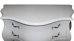 Casa Padrino Cassettiera Barocca Stile Antico Bianco / Argento 120 x 55 x 85 cm - Mobile di Lusso in Legno Casa Padrino Cassettiera Barocca Stile Antico Bianco / Argento 120 x 55 x 85 cm - Mobile di Lusso in Legno