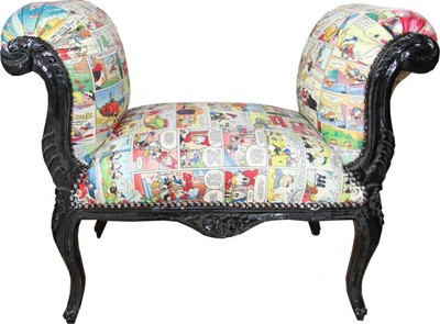 Casa Padrino Barock Schemel Hocker Comic Design Mod2 - Limited Edition