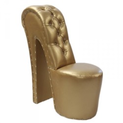 High Heel Sessel Gold Bling Bling Steine CHair Stool Ottoman Schuh Sessel Shoe High Heel Sessel Gold Bling Bling Steine CHair Stool Ottoman Schuh Sessel Shoe