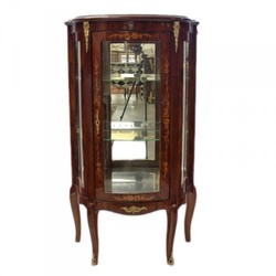 Casa Padrino Vitrine Baroque design Acajou - Meuble de rangement de luxe - 70 x 40 x 135 cm Casa Padrino Vitrine Baroque design Acajou - Meuble de rangement de luxe - 70 x 40 x 135 cm