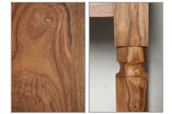 Casa Padrino Scrivania Segretario Barocco in Legno di Sheesham Massiccio con 3 Cassetti - Console di Lusso - 115 x 57 x H 98 cm Casa Padrino Scrivania Segretario Barocco in Legno di Sheesham Massiccio con 3 Cassetti - Console di Lusso - 115 x 57 x H 98 cm