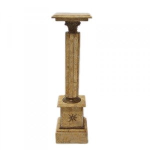 Casa Padrino Colonne en marbre de style baroque crème, hauteur 100 cm, largeur 30 cm, profondeur 30 cm