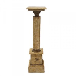 Casa Padrino Baroque Style Marble Column Pedestal in Cream, Height 100 cm, Width 30 cm, Depth 30 cm