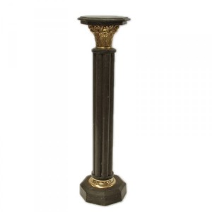 Casa Padrino Colonne en marbre baroque Colonne style baroque Noir Hauteur 110 cm Largeur 30 cm Profondeur 30 cm