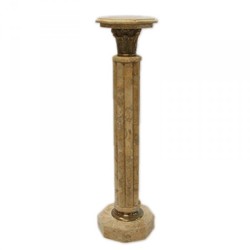 Casa Padrino Colonna in marmo barocca Colonna in marmo crema Altezza 110 cm Larghezza 30 cm Profondità 30 cm