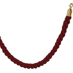 Casa Padrino Paletto VIP Oro con Corda Bordeaux 100 cm - Sistema di Delimitazione di Lusso per Hotel e Locali Casa Padrino Paletto VIP Oro con Corda Bordeaux 100 cm - Sistema di Delimitazione di Lusso per Hotel e Locali