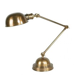 Casa Padrino Luxury Desk Lamp in Classic Style, Brass Finish, Height 60 cm Casa Padrino Luxury Desk Lamp in Classic Style, Brass Finish, Height 60 cm