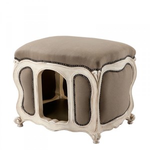 Casa Padrino Casetta Barocca per Cani & Gatti Luxury Sabbia / Bianco Antico 60 x 50 x 50 cm Casa Padrino Casetta Barocca per Cani & Gatti Luxury Sabbia / Bianco Antico 60 x 50 x 50 cm