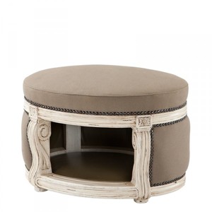 Casa Padrino Cuccia barocca per cani & gatti Luxury Mod2 Sabbia / Bianco antico 58 x 45 x 39 cm Casa Padrino Cuccia barocca per cani & gatti Luxury Mod2 Sabbia / Bianco antico 58 x 45 x 39 cm