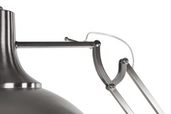 Casa Padrino Luxus Stehleuchte im klassischen Stil aus gebürstetem Metall in Silber - H 230 cm Casa Padrino Luxus Stehleuchte im klassischen Stil aus gebürstetem Metall in Silber - H 230 cm