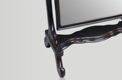 Casa Padrino Specchio da terra barocco girevole stile antico - Vintage Black - 180 x 75 x 60 cm