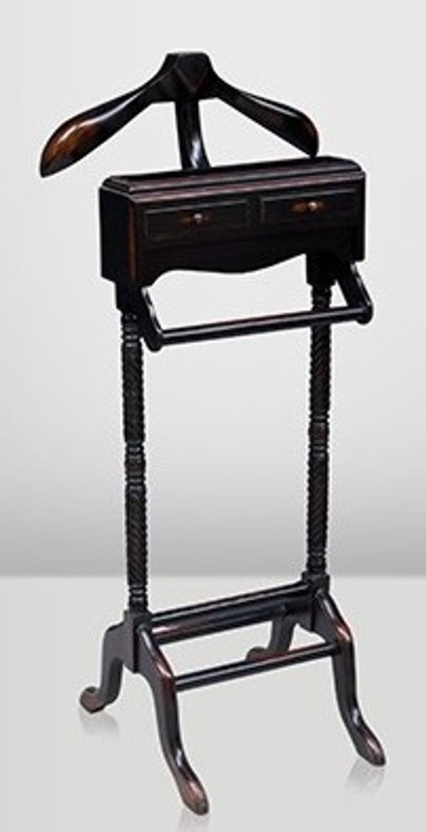 Casa Padrino Designer luxury wardrobes Display Stand Antique Style Black / Brown - Dressboy - clothes rack suit stand Casa Padrino Designer luxury wardrobes Display Stand Antique Style Black / Brown - Dressboy - clothes rack suit stand
