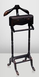 Casa Padrino Galán de Noche de Lujo en Madera Maciza Estilo Antiguo Negro / Marrón - Perchero - 125 x 55 x 50 cm Casa Padrino Galán de Noche de Lujo en Madera Maciza Estilo Antiguo Negro / Marrón - Perchero - 125 x 55 x 50 cm