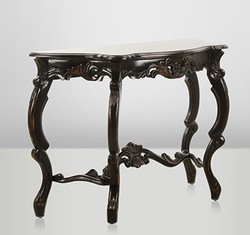 Casa Padrino Table Console Baroque Style Antique Noir / Marron - 113 x 45 x 77 cm Casa Padrino Table Console Baroque Style Antique Noir / Marron - 113 x 45 x 77 cm