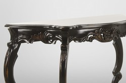 Casa Padrino Table Console Baroque Style Antique Noir / Marron - 113 x 45 x 77 cm Casa Padrino Table Console Baroque Style Antique Noir / Marron - 113 x 45 x 77 cm