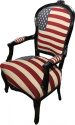 Casa Padrino baroque salon chair USA Design / Black
