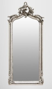 Casa Padrino Baroque Mirror Wall Mirror in Antique Style Silver 115 x 48 cm Casa Padrino Baroque Mirror Wall Mirror in Antique Style Silver 115 x 48 cm