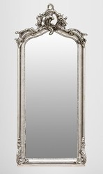Casa Padrino Baroque Mirror Wall Mirror in Antique Style Silver 115 x 48 cm Casa Padrino Baroque Mirror Wall Mirror in Antique Style Silver 115 x 48 cm