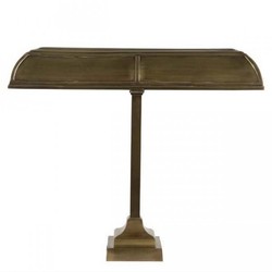 Casa Padrino Luxury Brass Desk Lamp New York Style - Brass Colored, H 52 cm, W 61 cm Casa Padrino Luxury Brass Desk Lamp New York Style - Brass Colored, H 52 cm, W 61 cm
