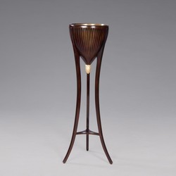 Casa Padrino Botellero de lujo Enfriador de champán Soporte para plantas Madera de caoba - 119 x 36 x 36 cm