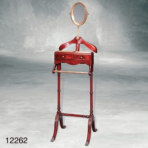 Casa Padrino Servomuto di design lusso Paris in legno di mogano con specchio - Altezza 107 cm - Stand appendiabiti Casa Padrino Servomuto di design lusso Paris in legno di mogano con specchio - Altezza 107 cm - Stand appendiabiti