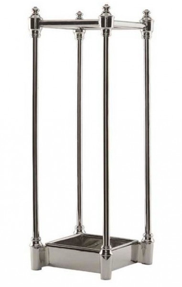 Casa Padrino Schirmständer Eichholtz Square Umbrella Stand Silber Nickel Plated Brass Messing Casa Padrino Schirmständer Eichholtz Square Umbrella Stand Silber Nickel Plated Brass Messing