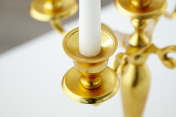 Kerzenhalter Gold Kerzenleuchter Golden Candle Holder Barock Baroque