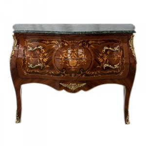 Casa Padrino Cassettiera Barocca Stile Antico, Marrone Mogano con Intarsi e Piano in Marmo, 100 x 85 x 45 cm Casa Padrino Cassettiera Barocca Stile Antico, Marrone Mogano con Intarsi e Piano in Marmo, 100 x 85 x 45 cm