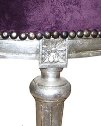 Casa Padrino Barock Hocker Sitzhocker Lila Silber Baroque Stool Ottoman Furniture Interior Casa Padrino Barock Hocker Sitzhocker Lila Silber Baroque Stool Ottoman Furniture Interior