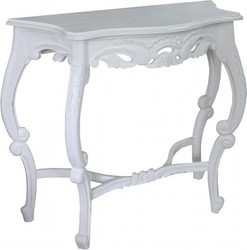 Casa Padrino Barock Konsolentisch im Antik Stil Weiß - Shabby Chic - Medium Size - 82 x 36 x 75 cm Casa Padrino Barock Konsolentisch im Antik Stil Weiß - Shabby Chic - Medium Size - 82 x 36 x 75 cm