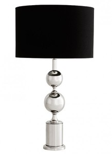 Casa Padrino Luxury Table Lamp in Elegant Black and Nickel Finish, 64 x 45 x 22 cm Casa Padrino Luxury Table Lamp in Elegant Black and Nickel Finish, 64 x 45 x 22 cm